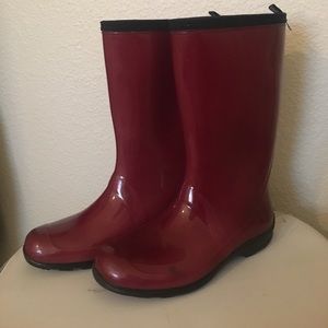 Red Kamik Rain Boots